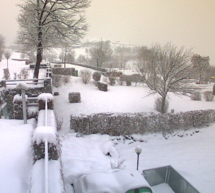 Neuschnee im Vinschgau