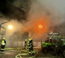 Werkstatt in Flammen