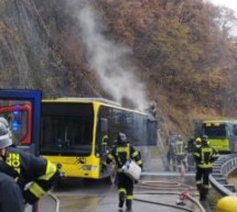 Bus in Flammen