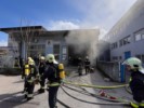 Brand in Lagerhalle