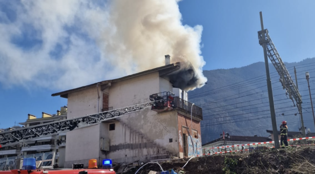 Brand am Bahnhof